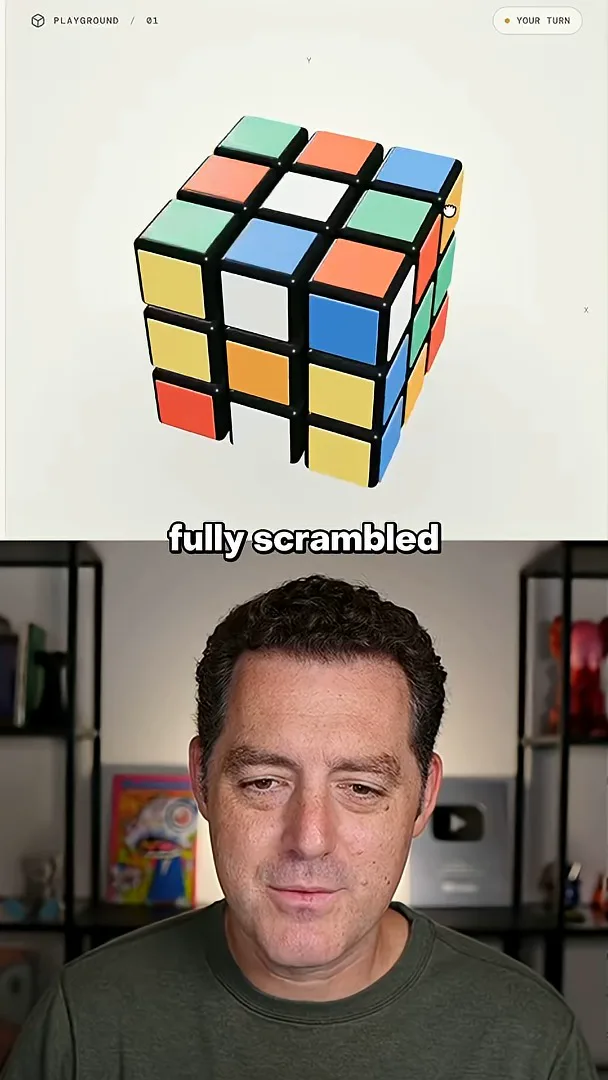 The scrambled virtual cube