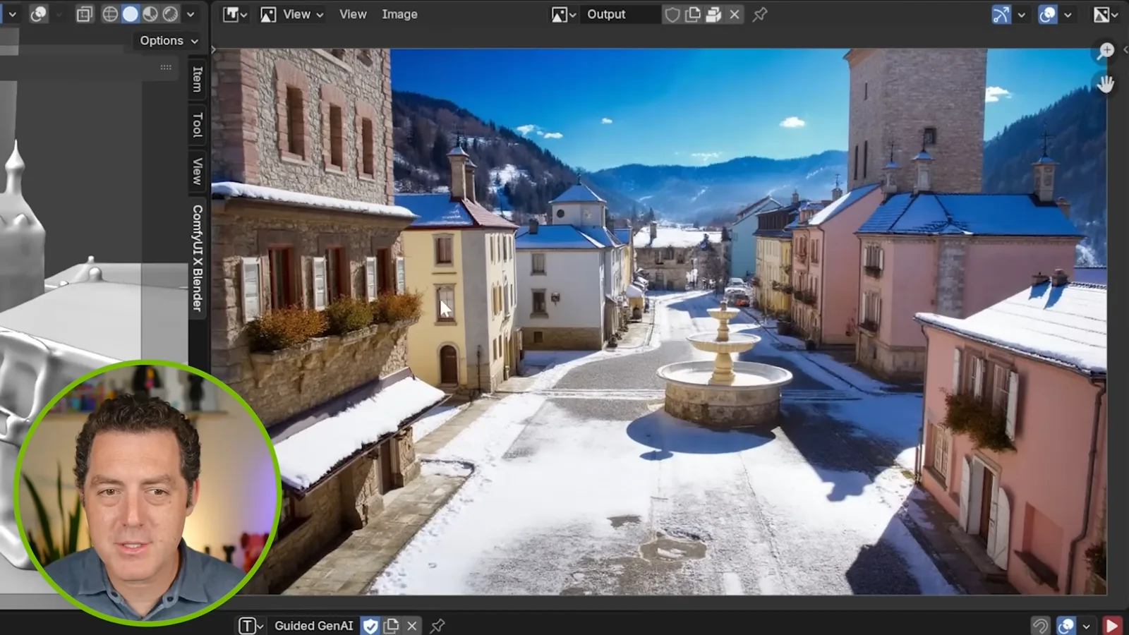 Village geometry and winter image