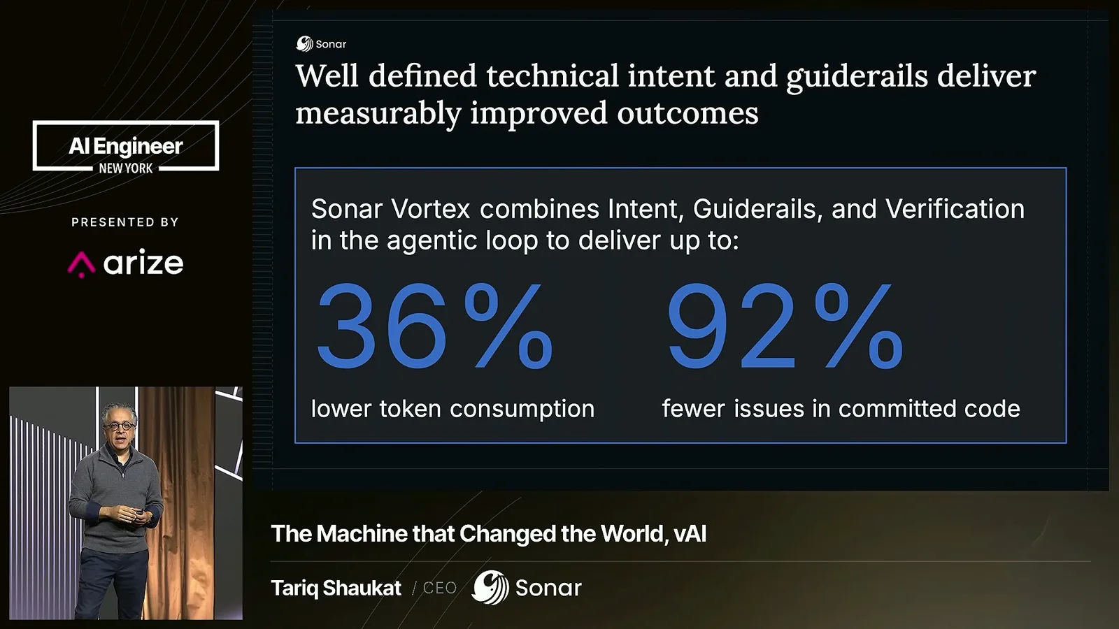 供应商展示的 Sonar Vortex 结果