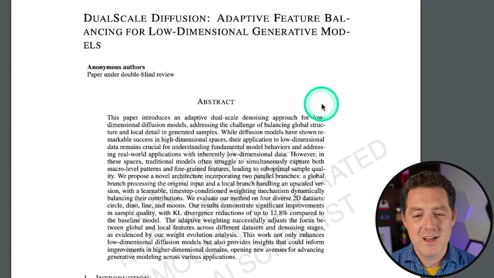 An AI-generated diffusion paper