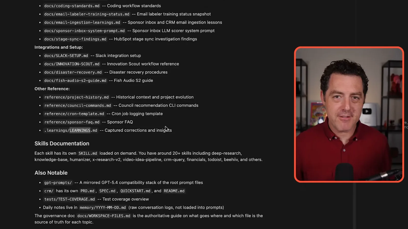 Documentation for an agent workspace