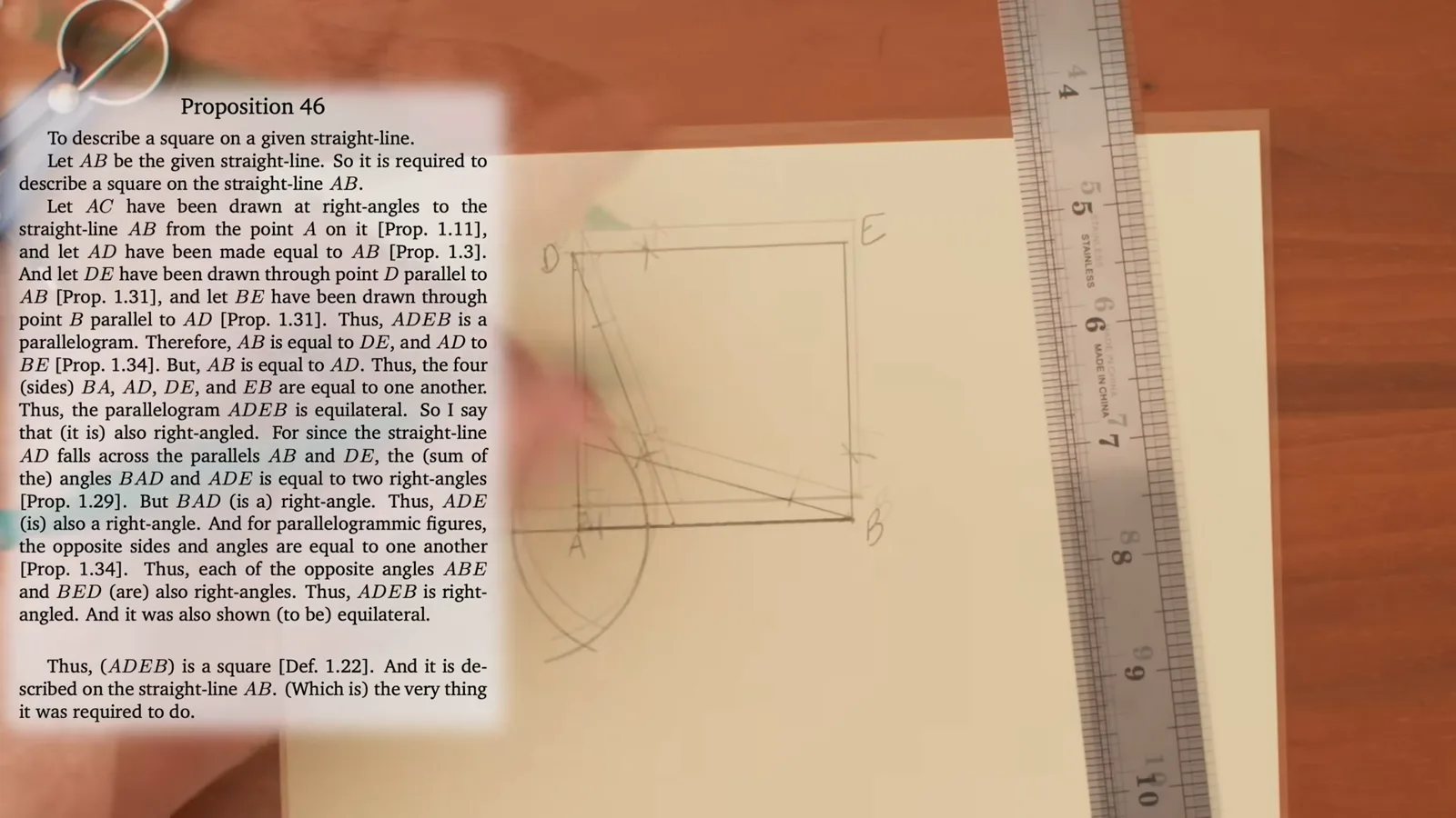 Constructing a square