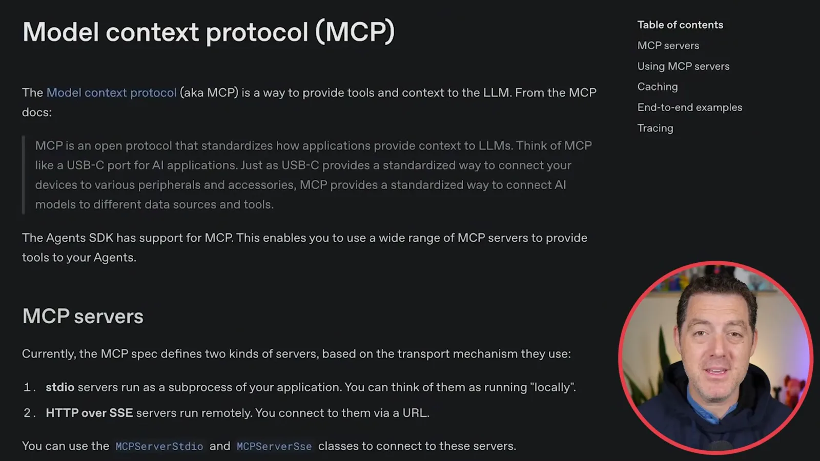 MCP in the Agents SDK
