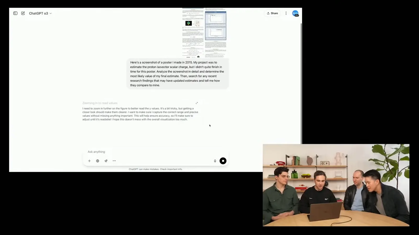 Analyzing a physics poster