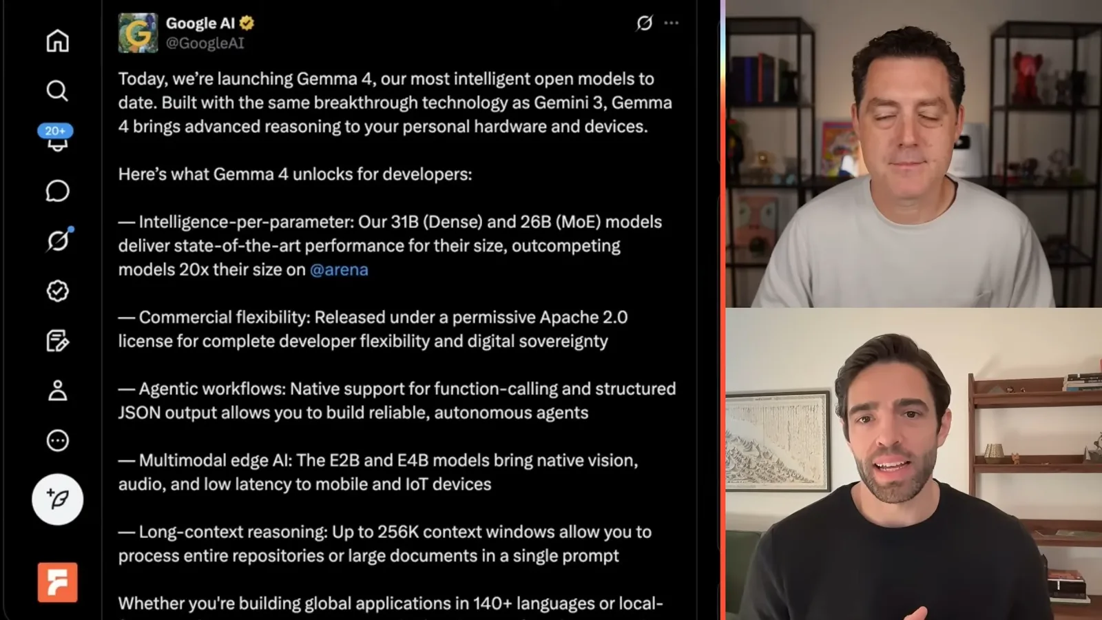 Google’s Gemma 4 announcement
