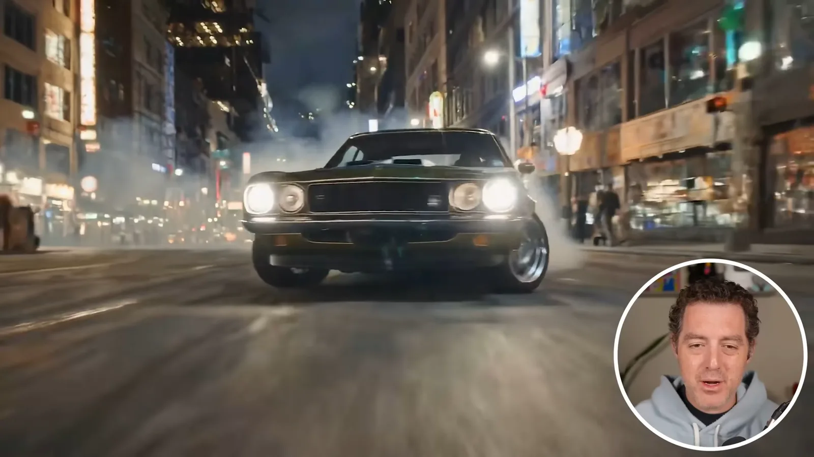 Low-angle drifting car