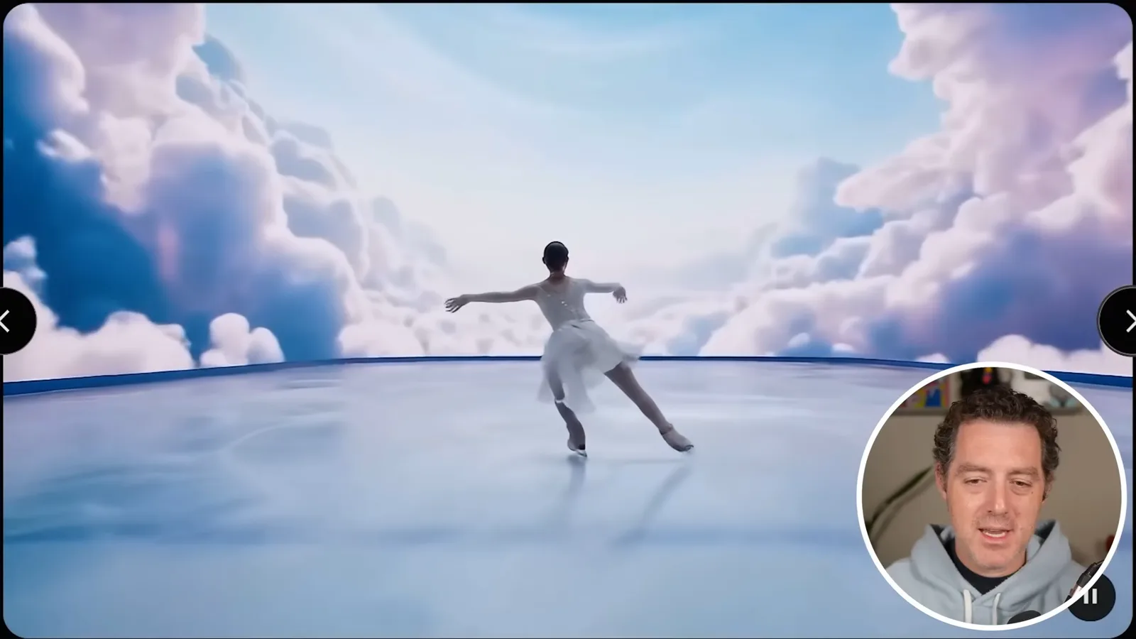 Ice-skating motion