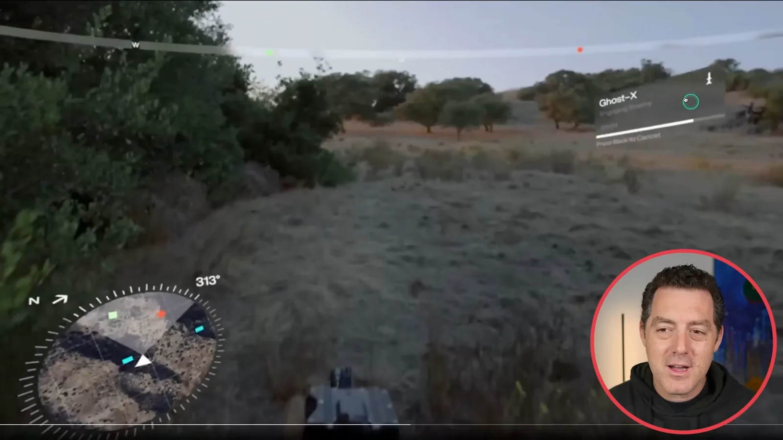 Augmented-reality military demonstration