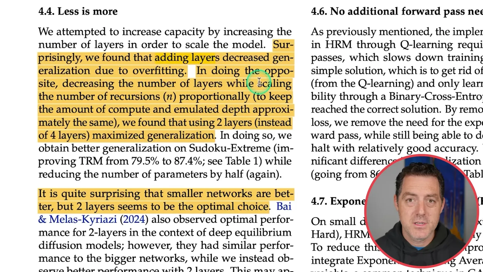 Layer count and recursion