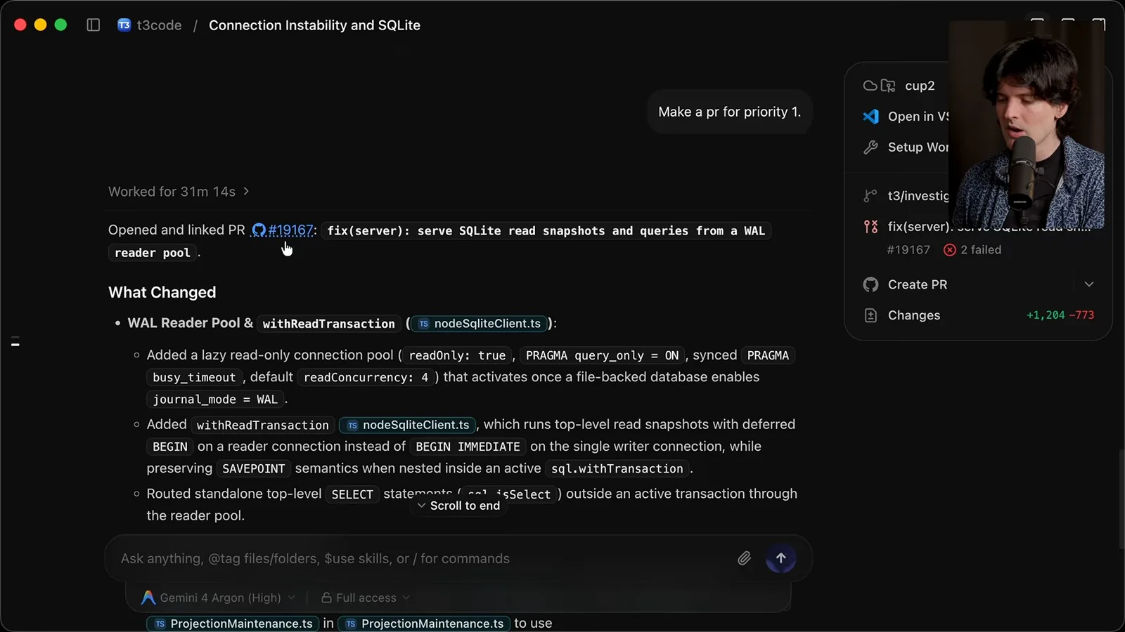 The SQLite pull request