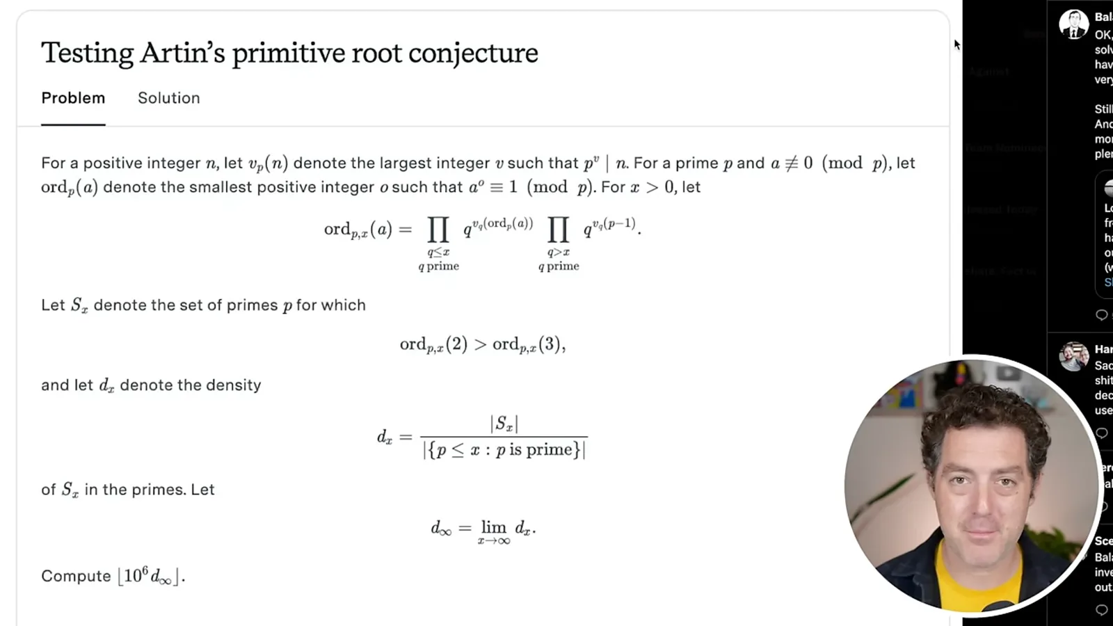 A FrontierMath example