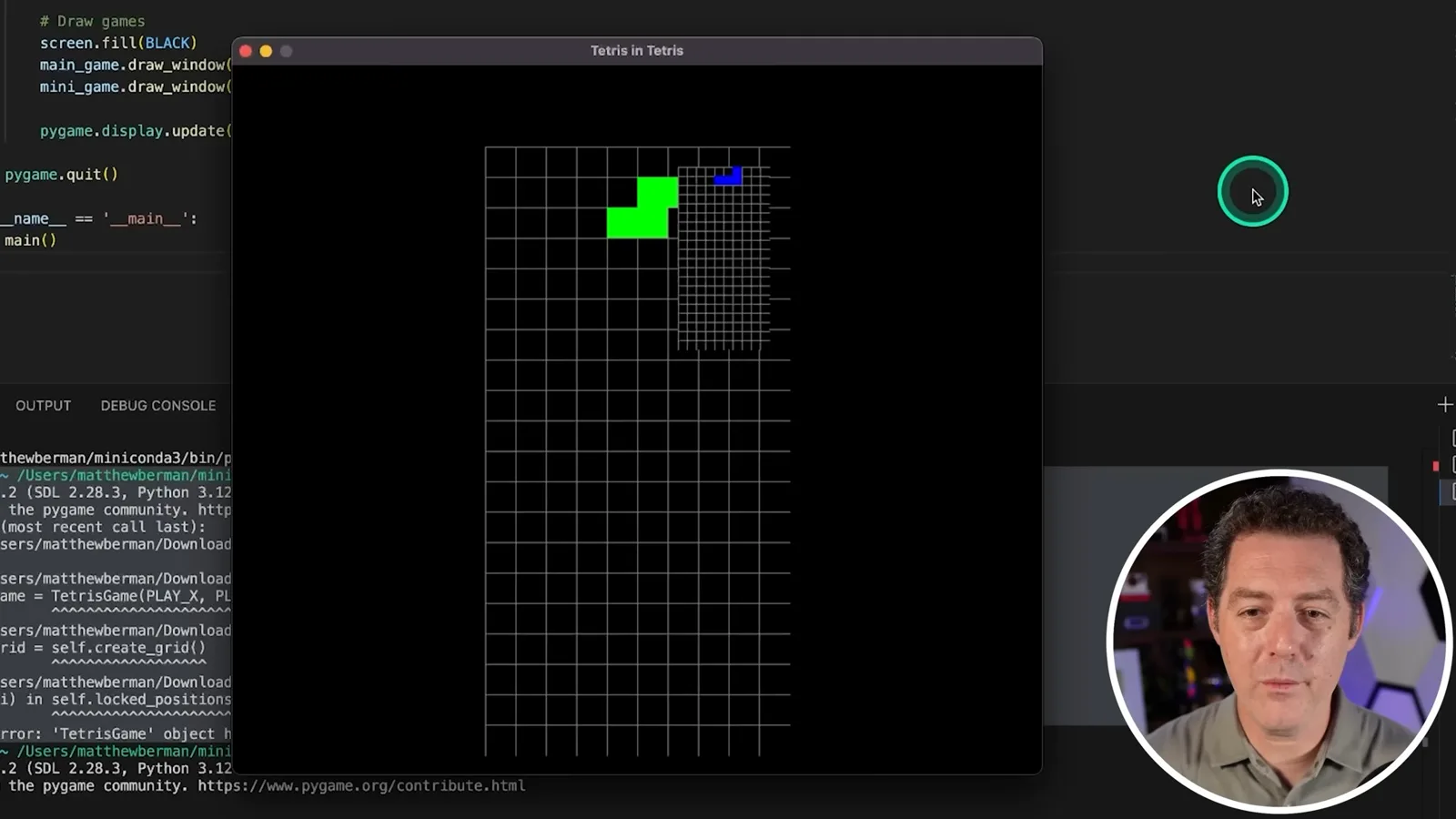 Tetris after a correction