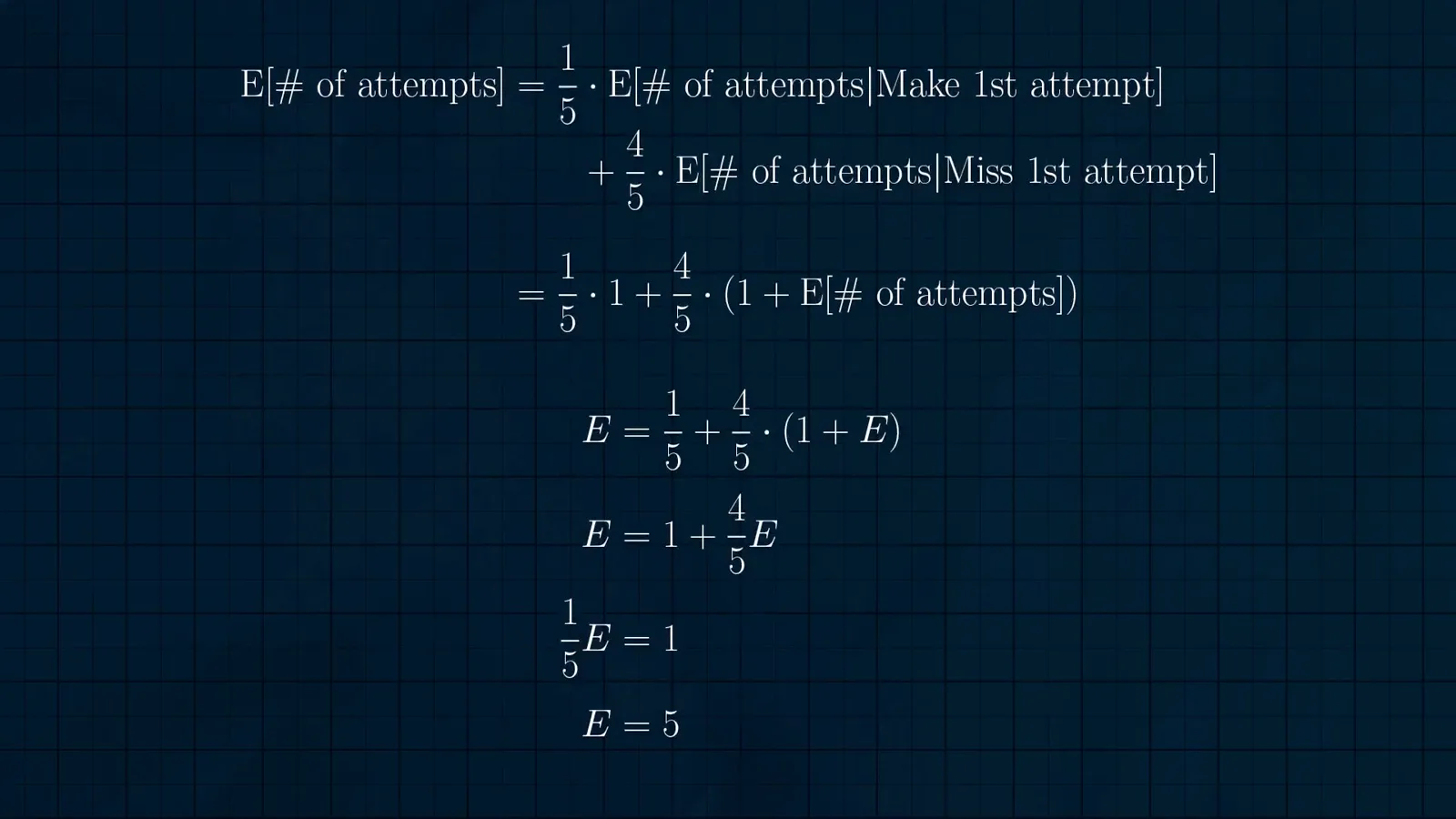 A recursive equation for one make