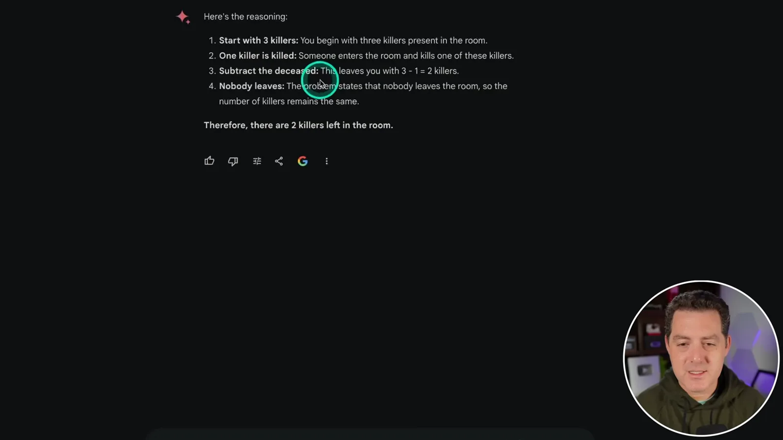 The killer puzzle response