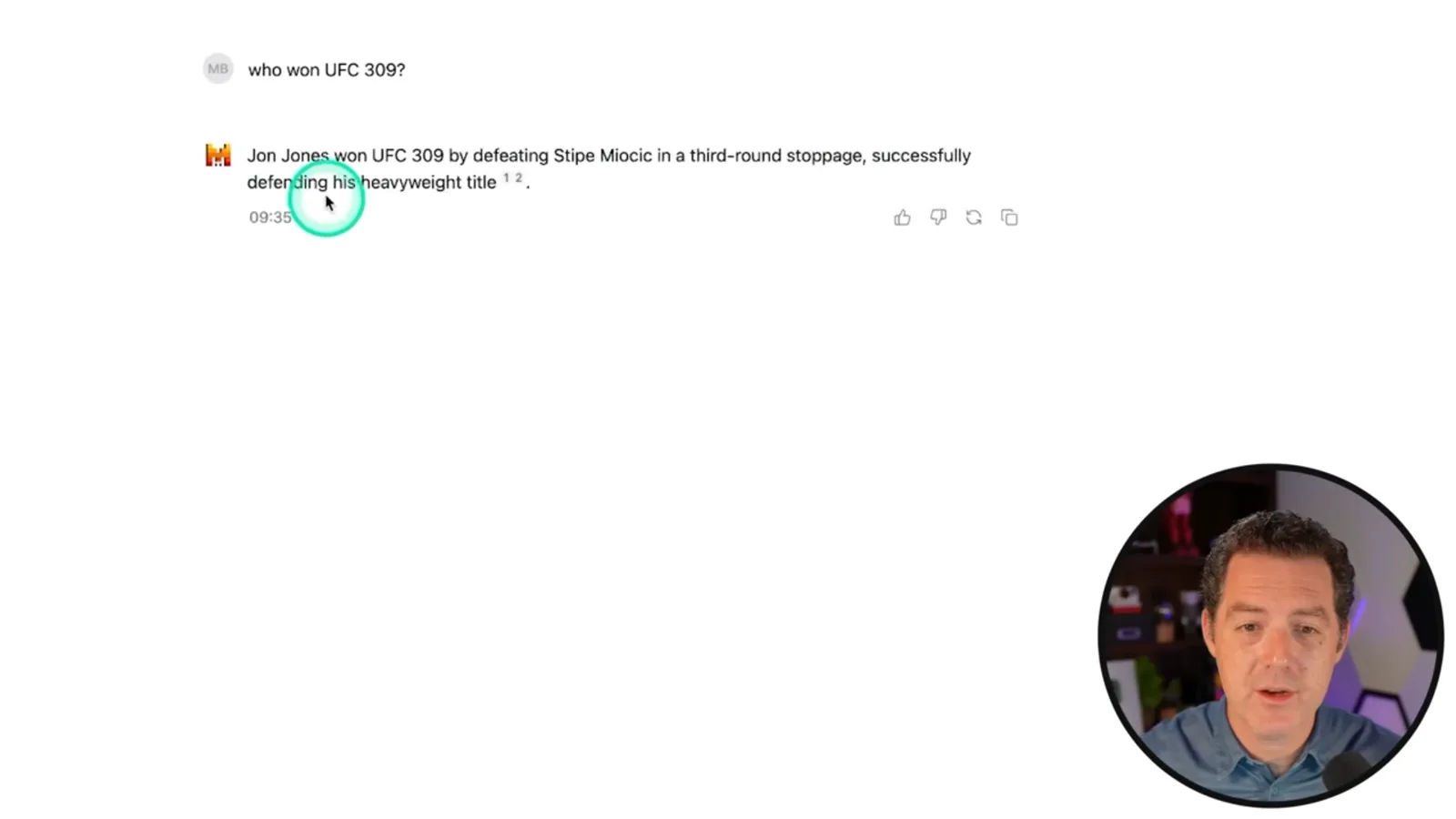Le Chat web search