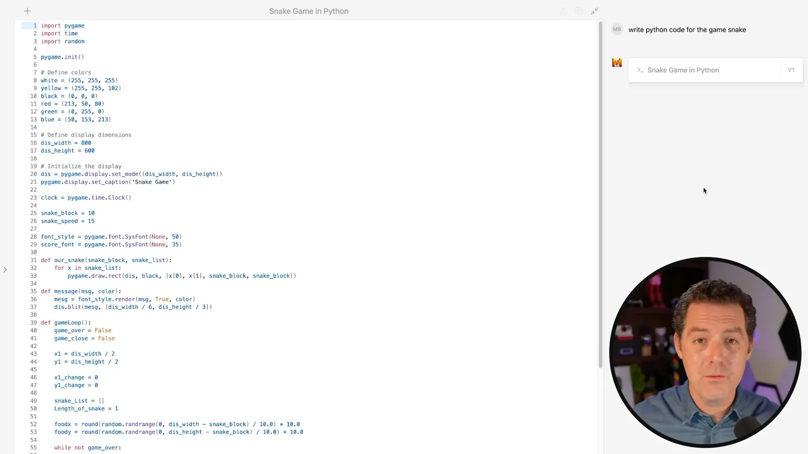 Canvas code editing