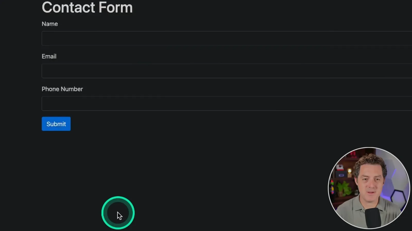 Generated contact form