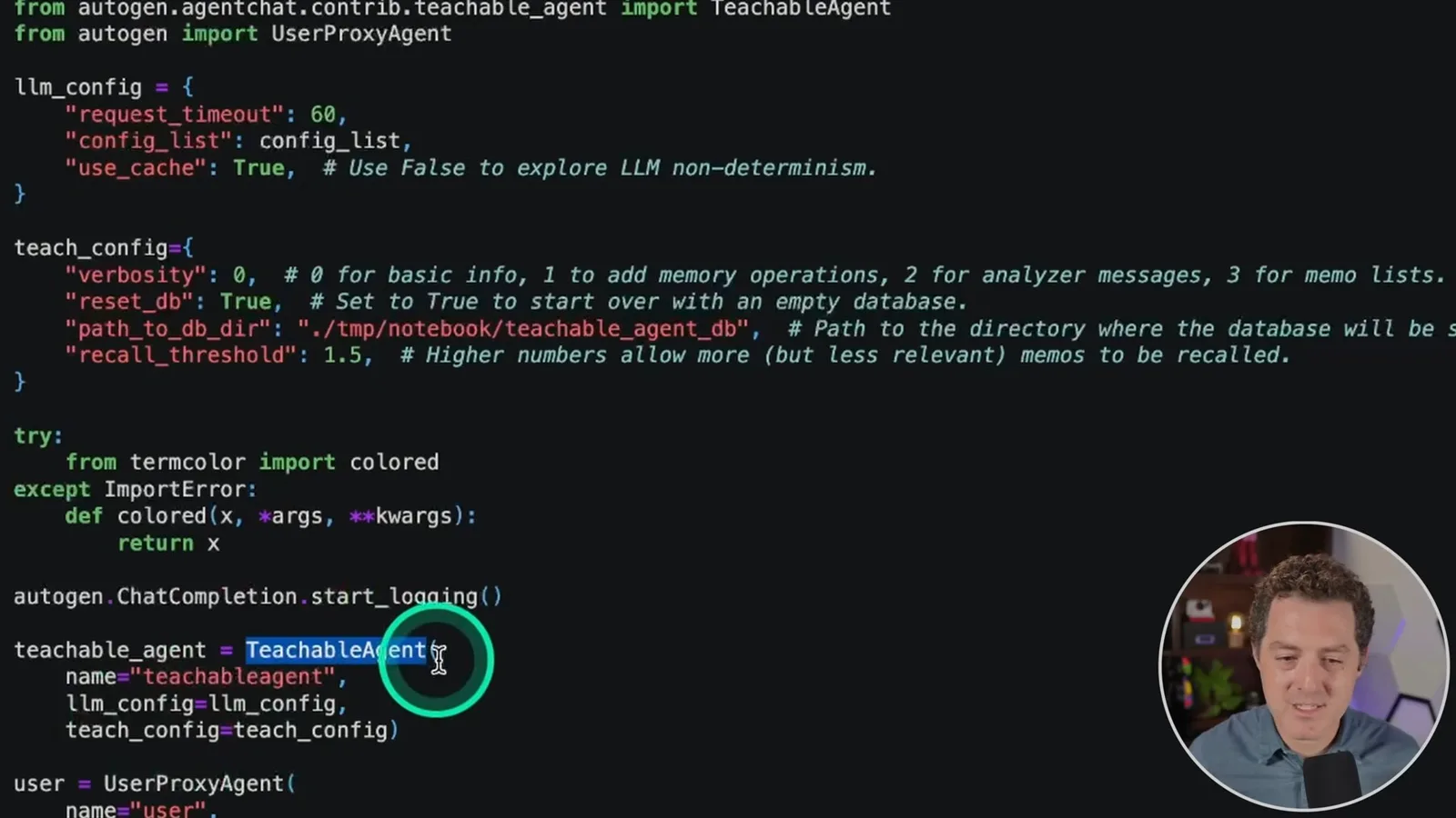 Teachable-agent configuration