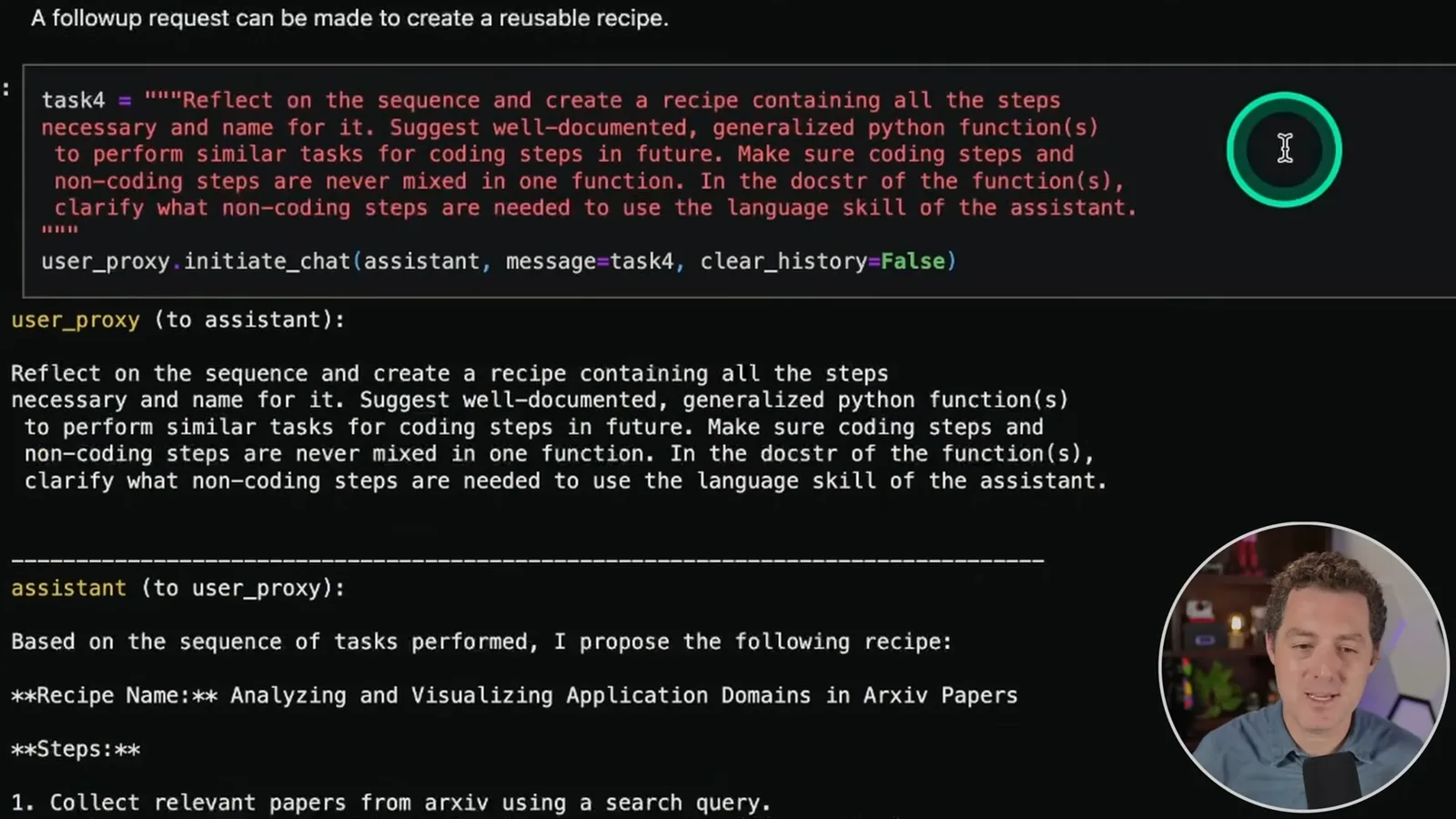 Creating a reusable workflow recipe