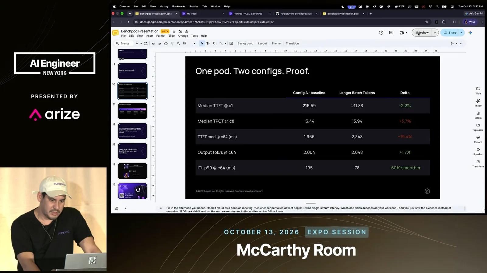 One pod, two configurations