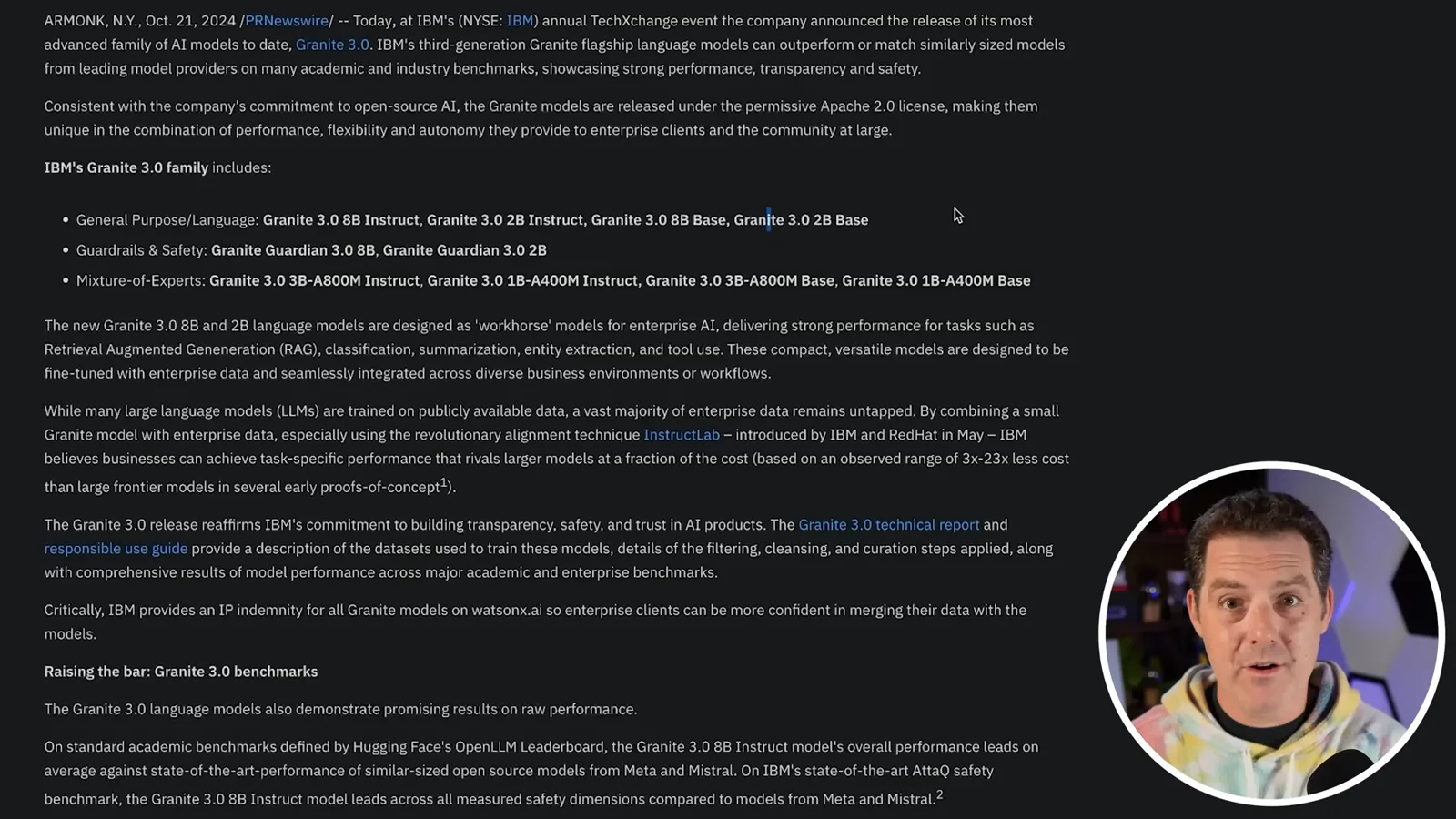 IBM's Granite 3.0 family