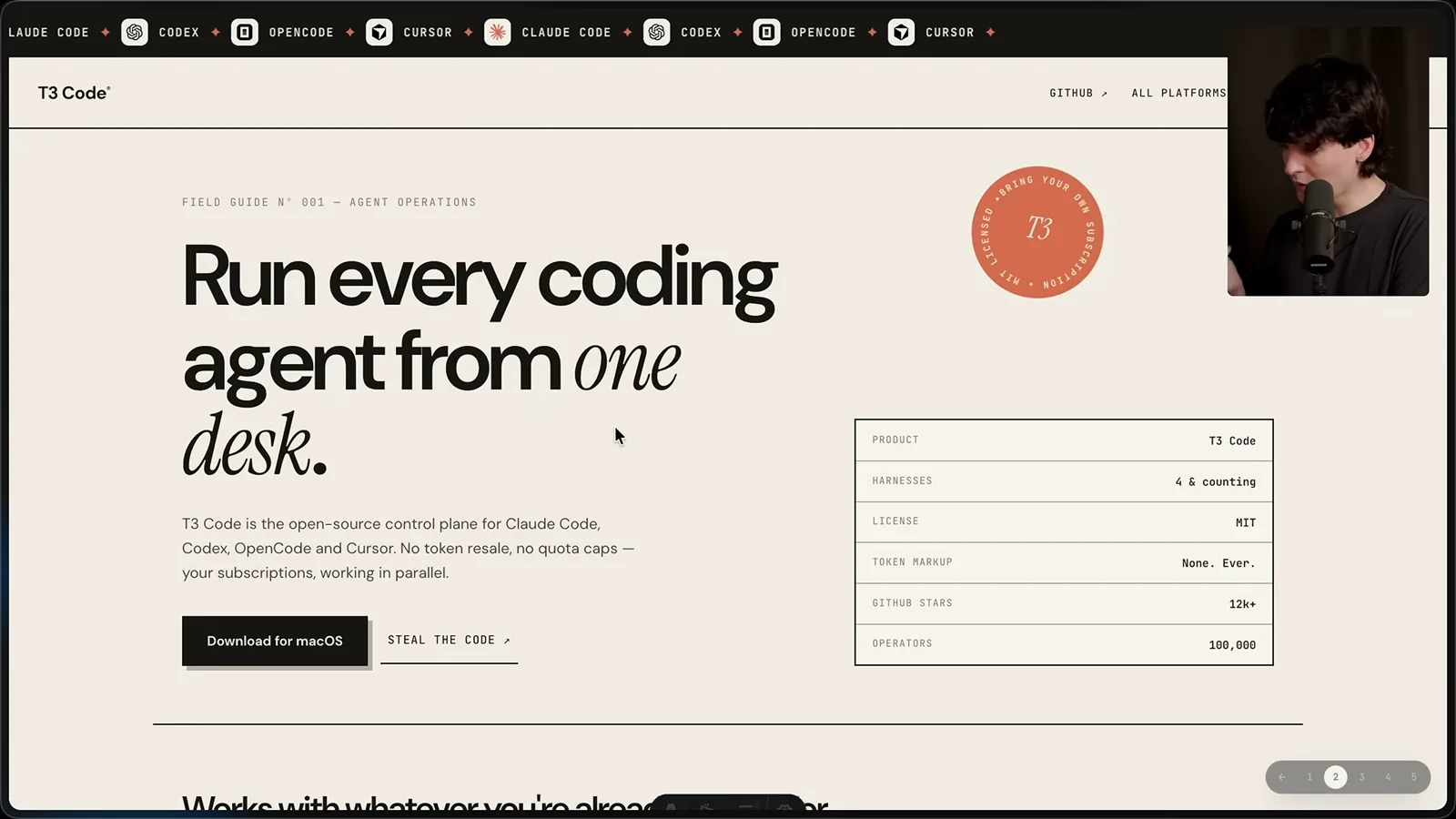 Generated marketing page