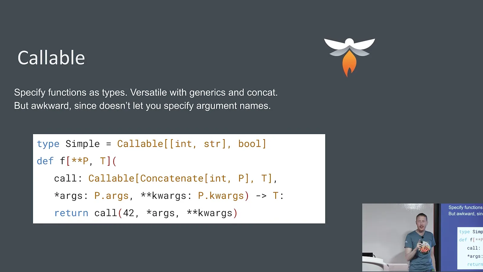 Typing callable parameters