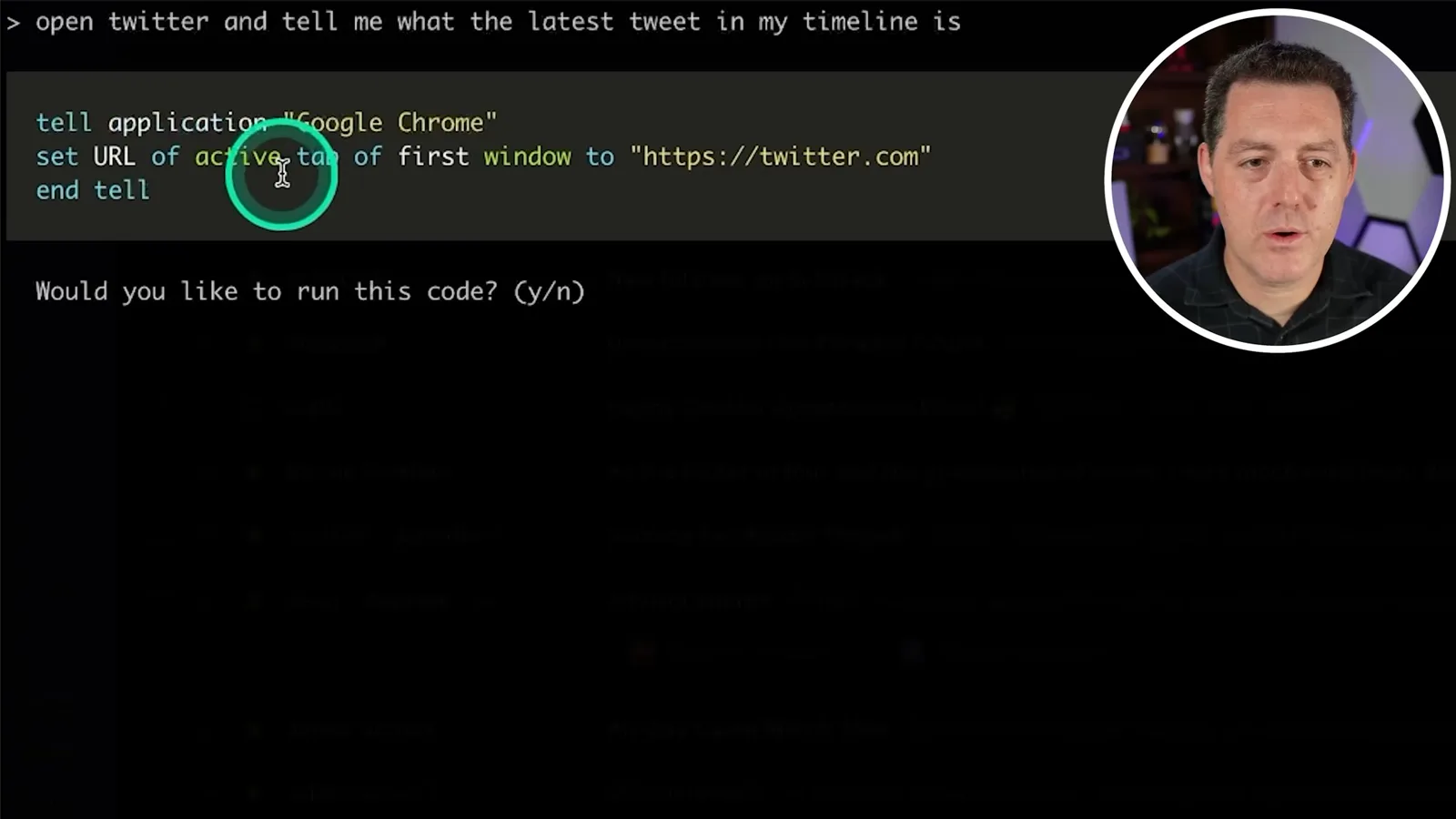Opening Twitter from the terminal