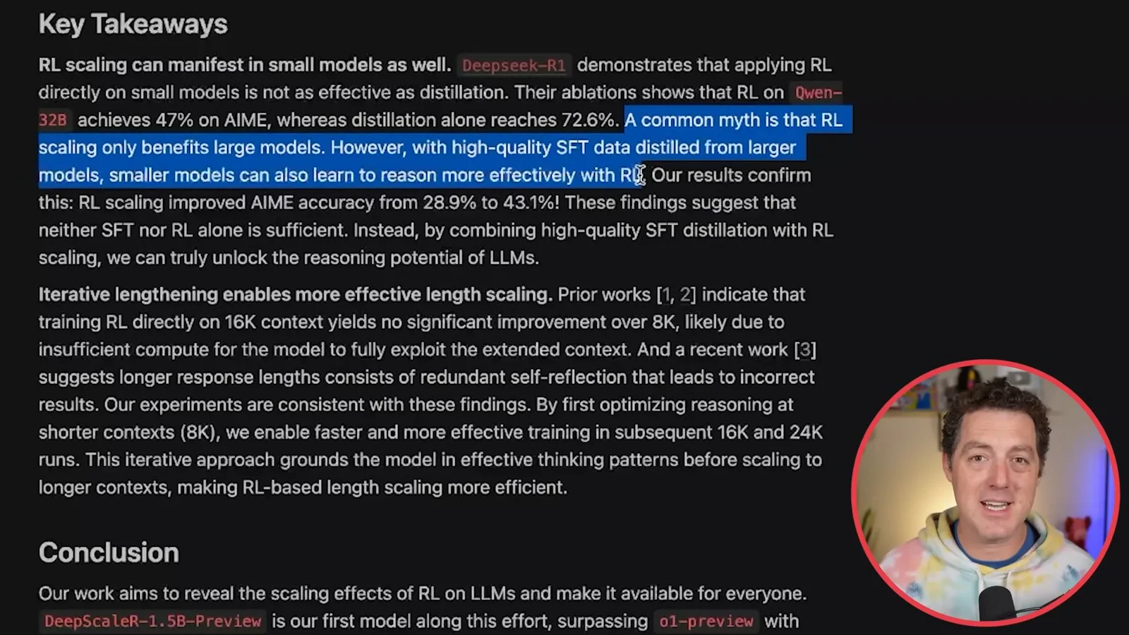 Research team’s training observations