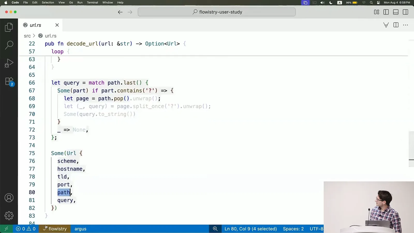 Program slicing in the editor