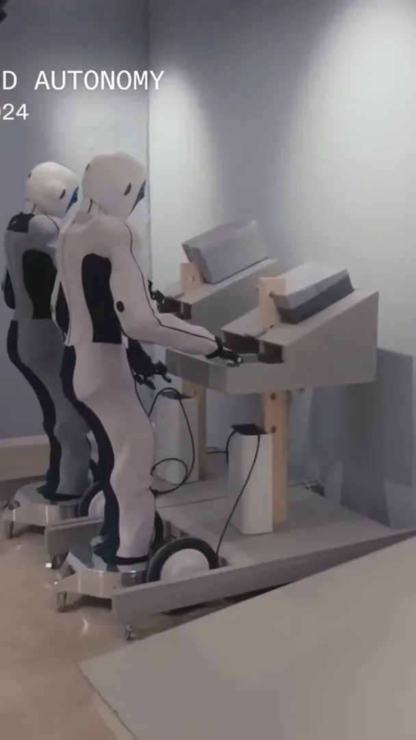 Robots at workstations