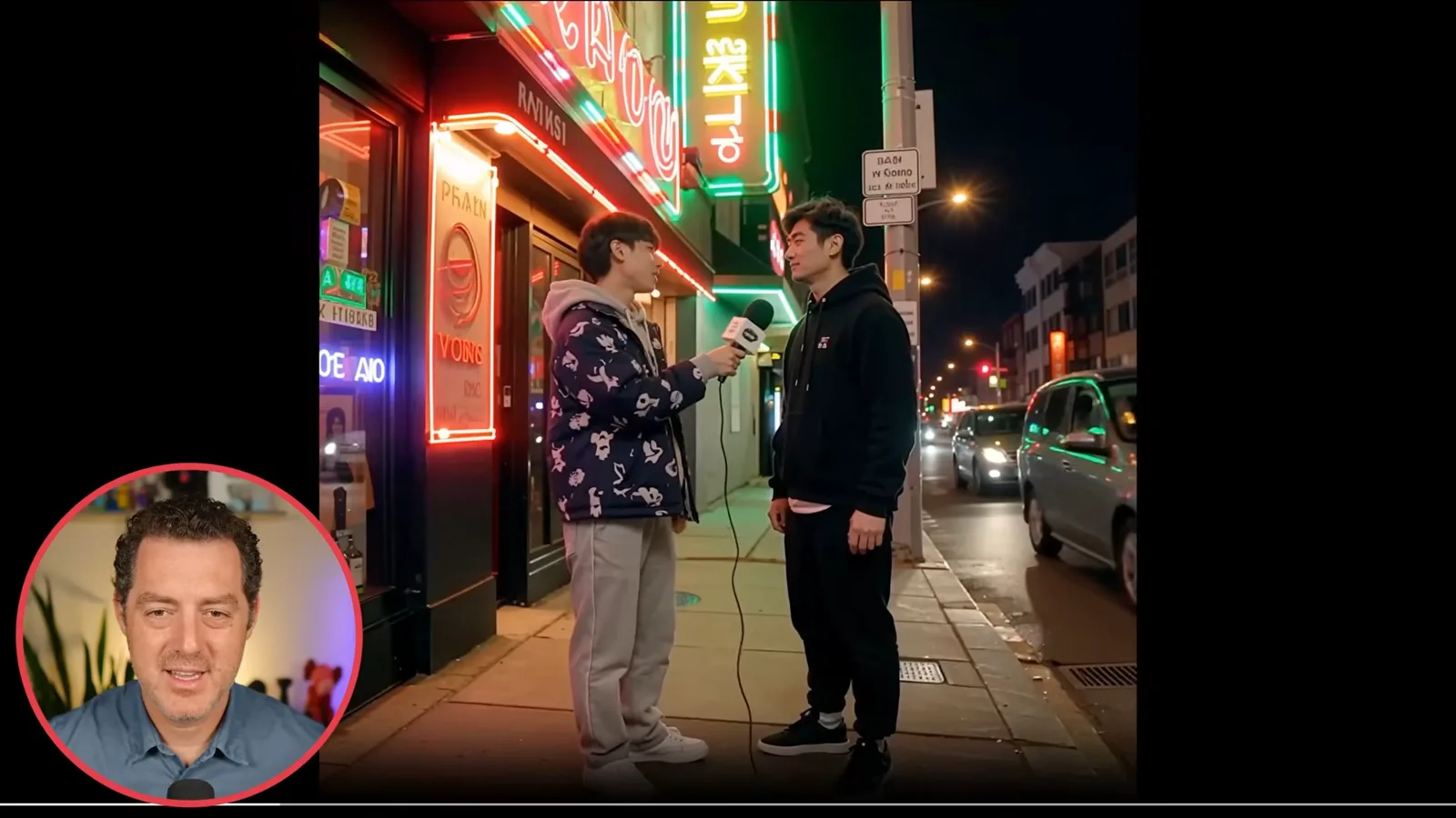 Seedance street-interview example