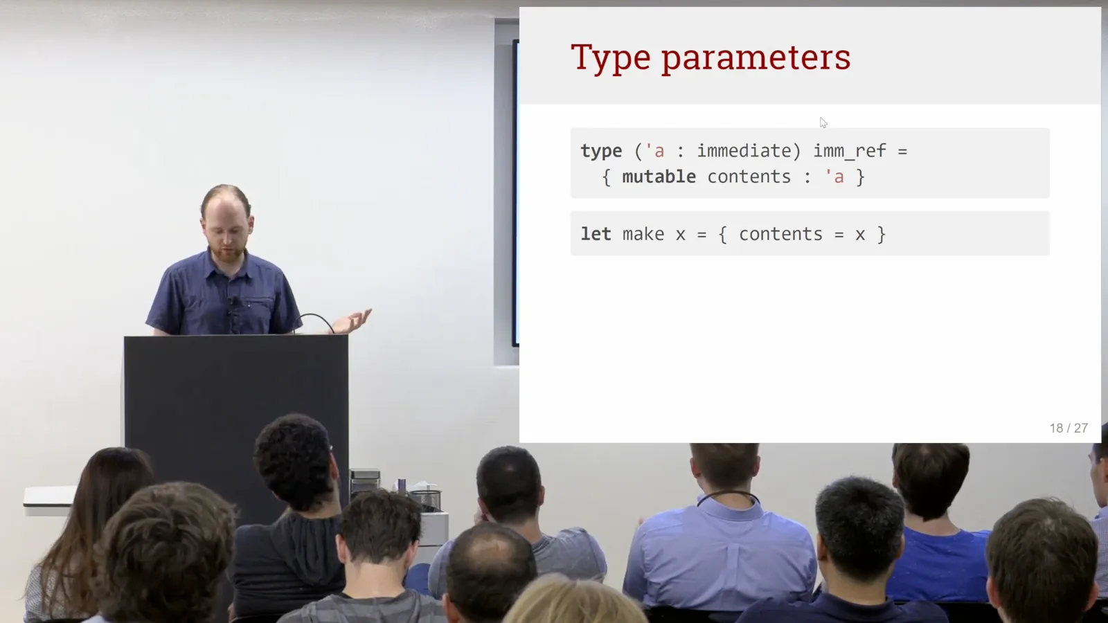 Layout-constrained type parameters