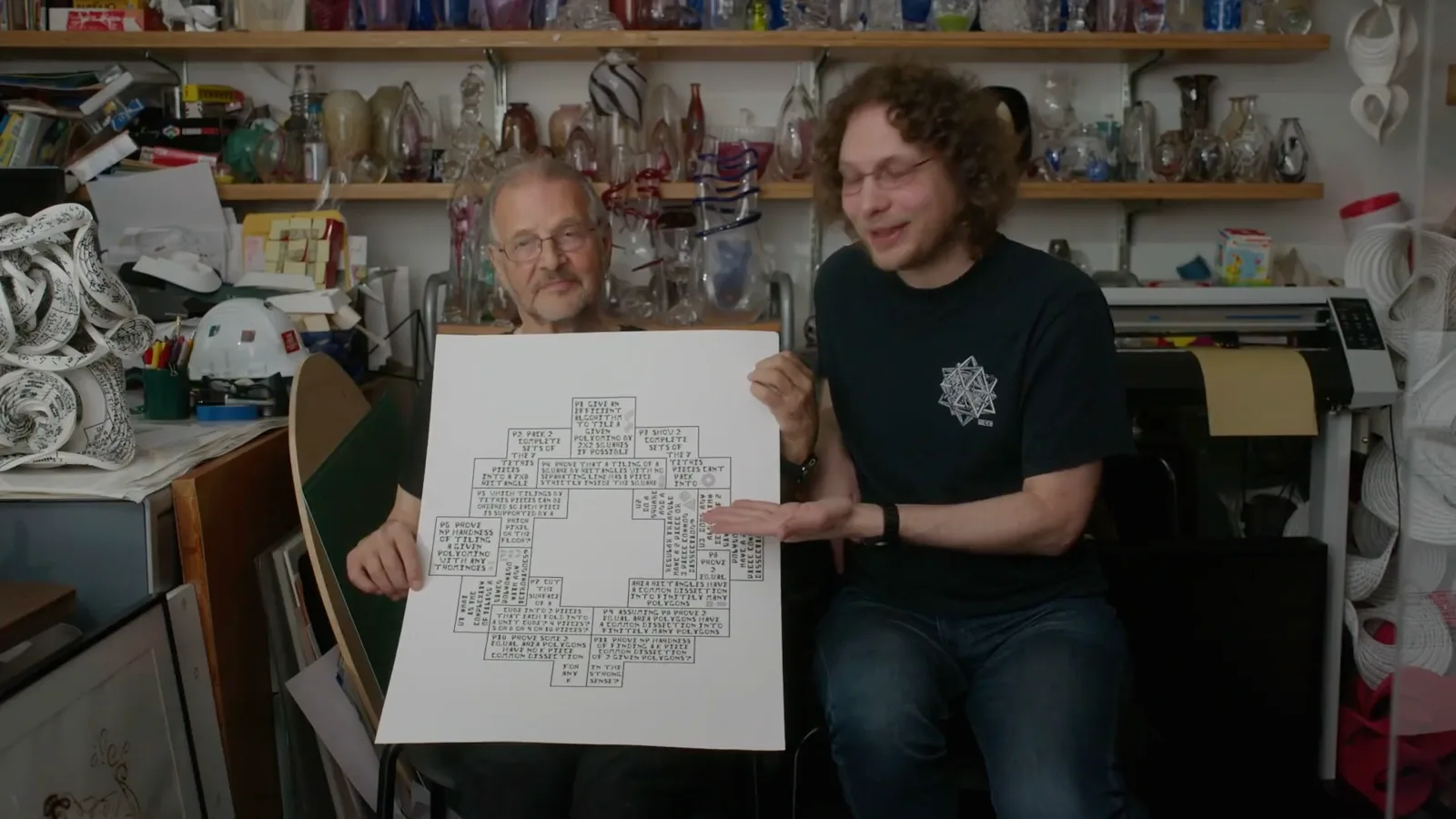 Problems arranged as Tetris pieces