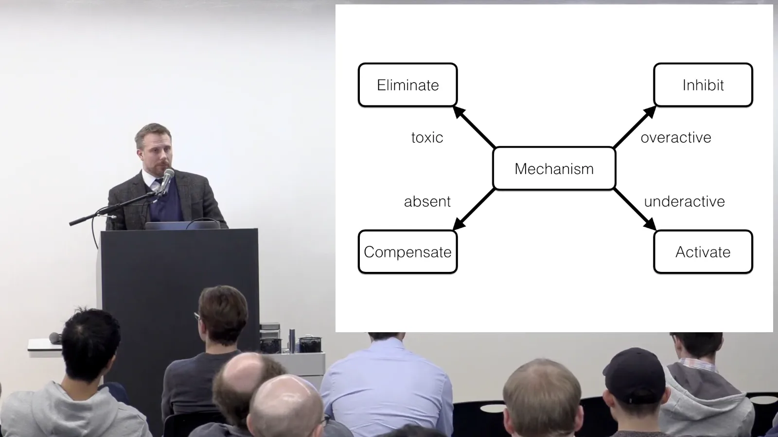 Reasoning about a disease mechanism