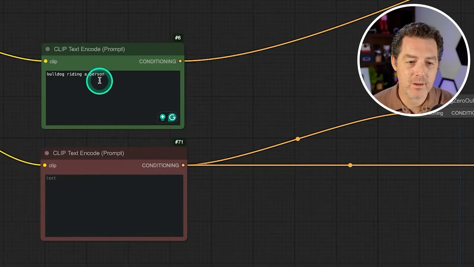 The ComfyUI prompt node