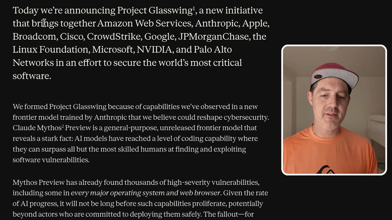 Project Glasswing launch partners