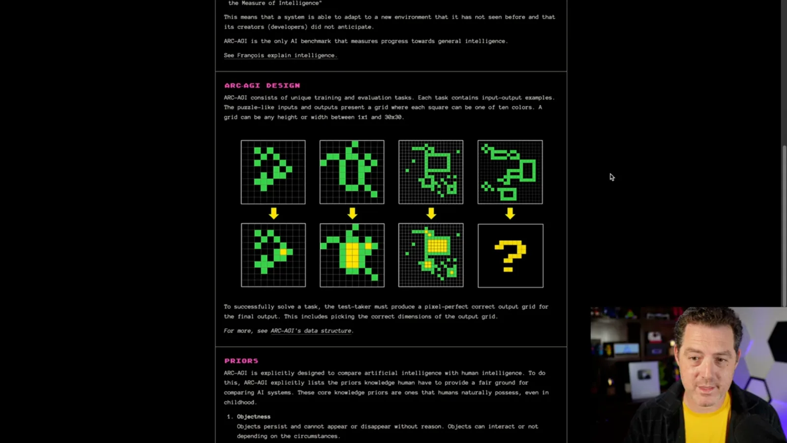 ARC-AGI visual tasks