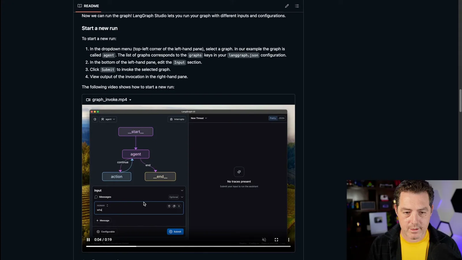 LangGraph Studio interface