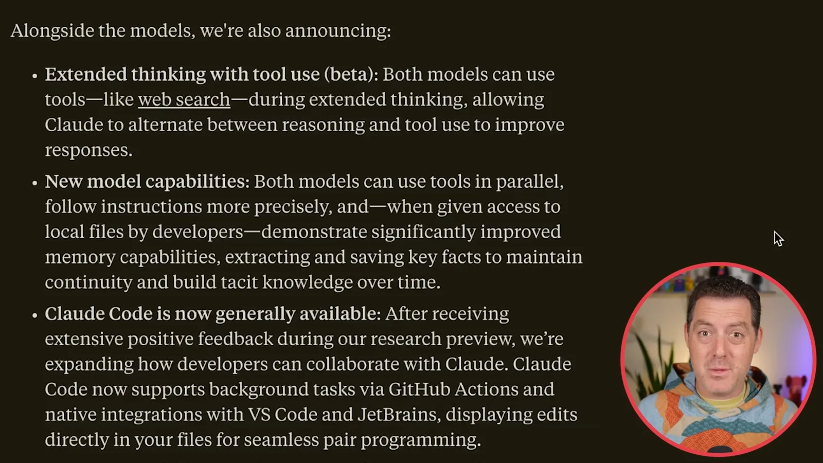 Anthropic’s launch features