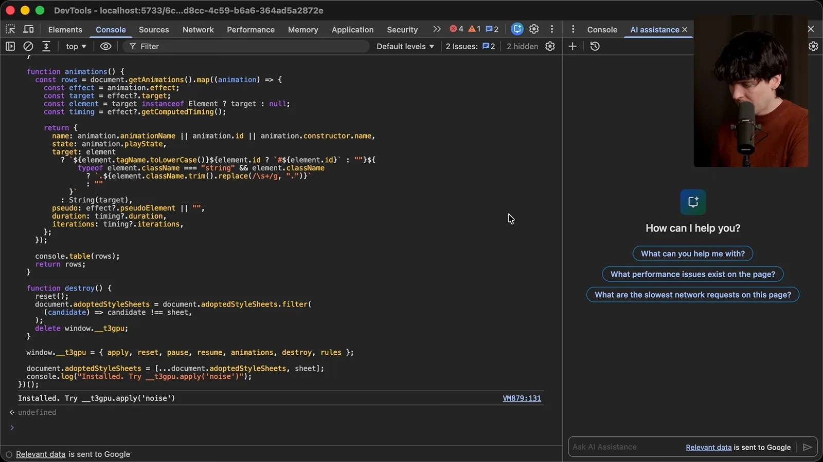 CSS diagnostic helper