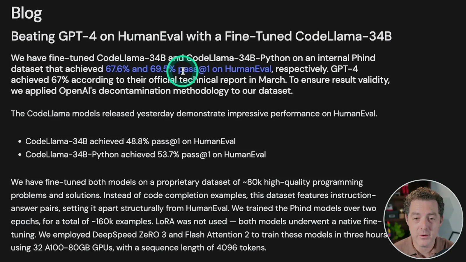 Phind’s HumanEval claim