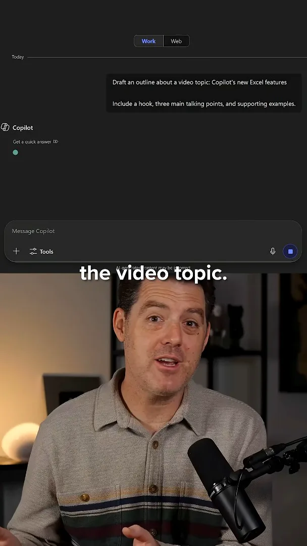 A video-outline prompt