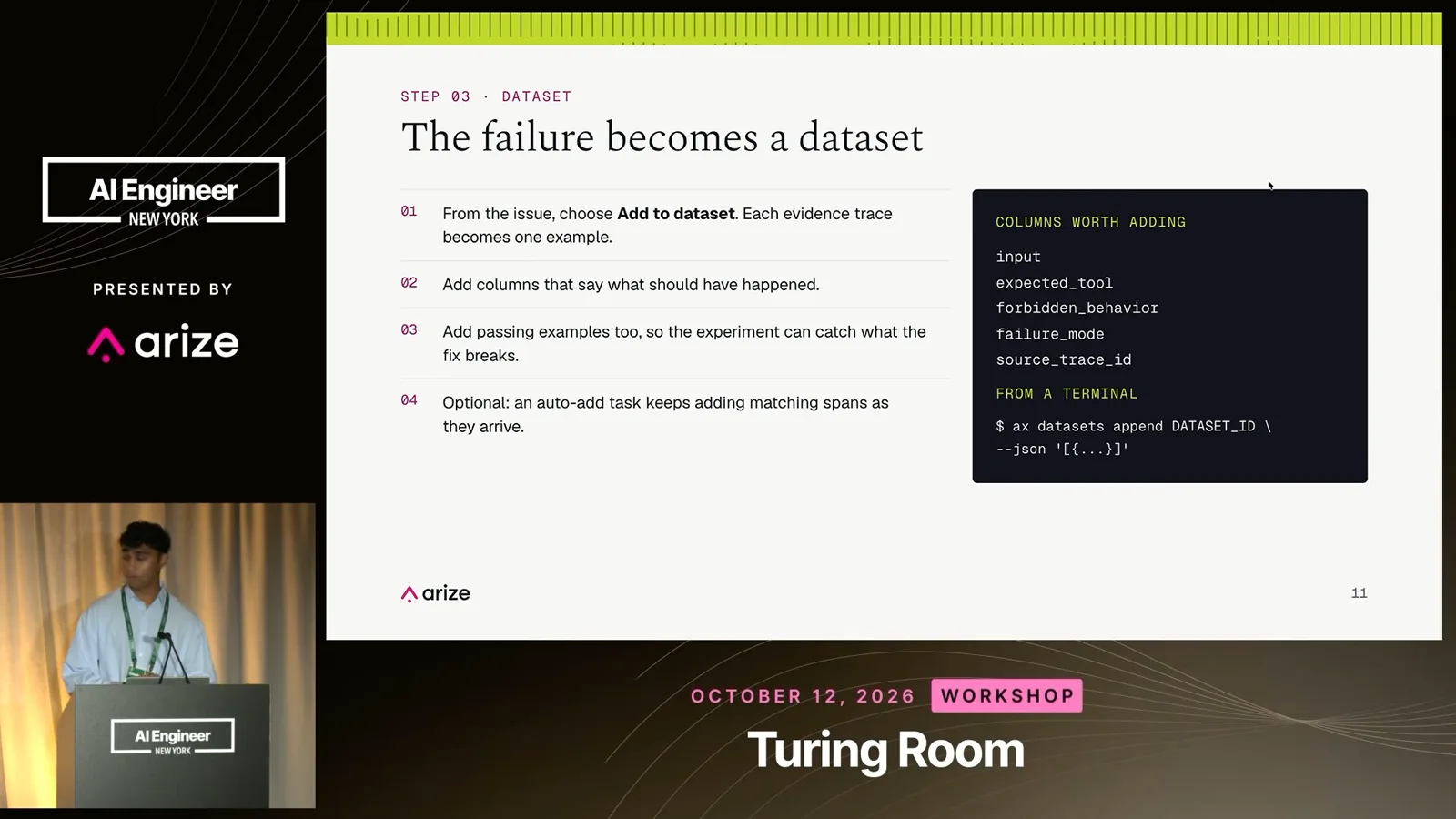 Failures become a dataset