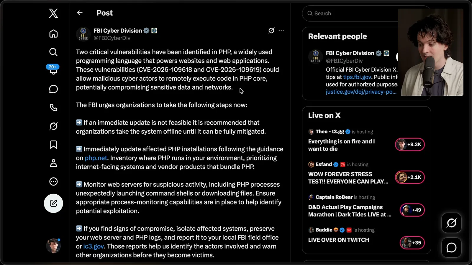 FBI 关于 PHP 漏洞的警告
