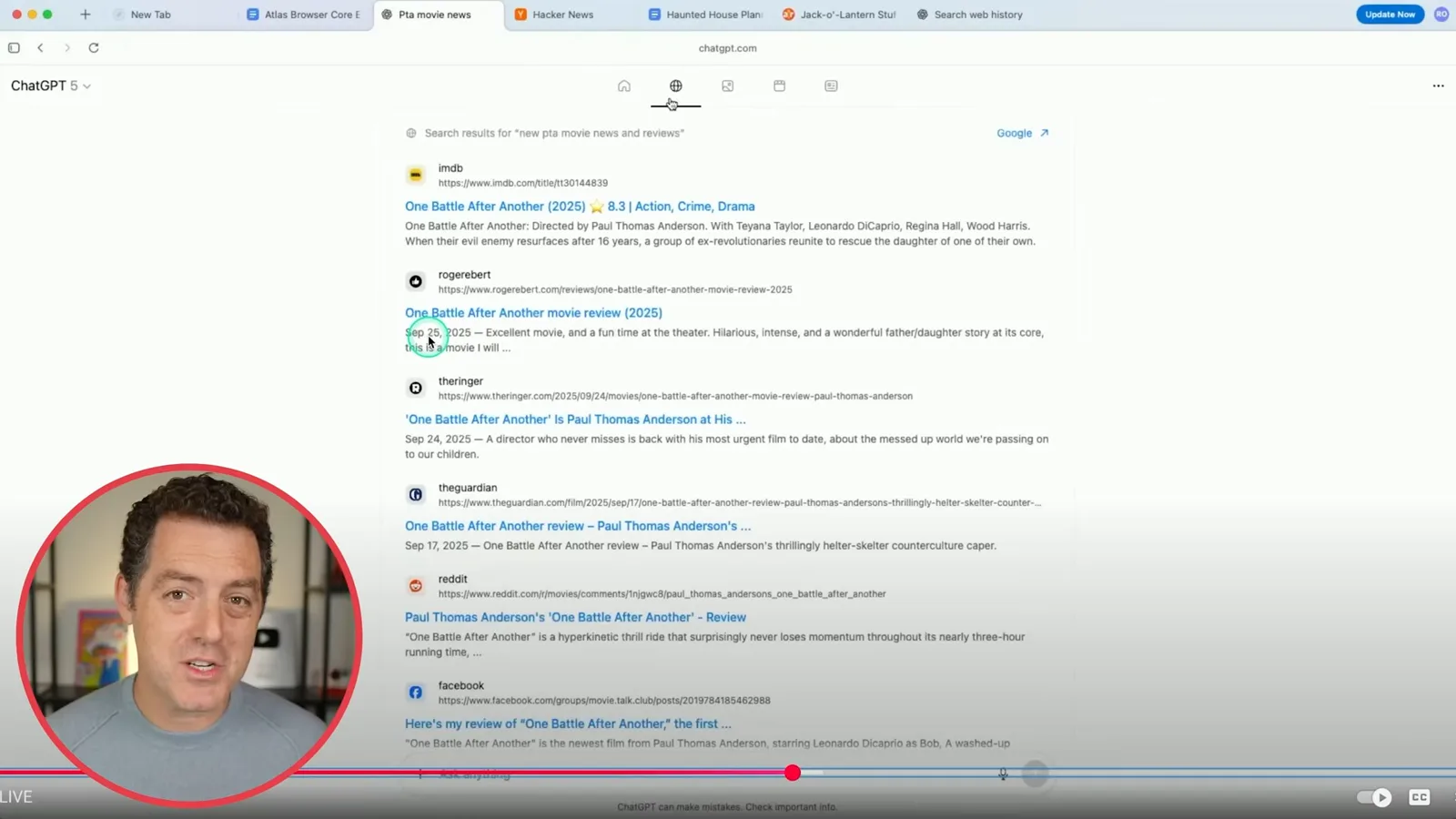 Search result views