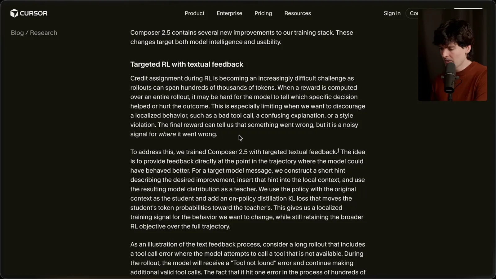 Targeted textual feedback