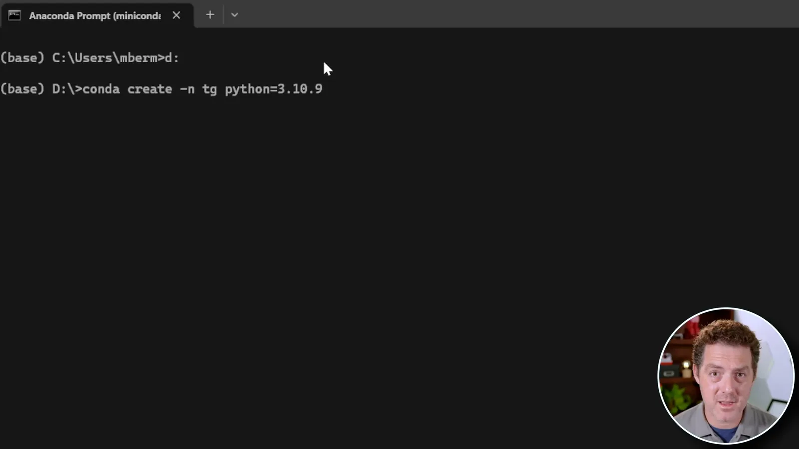 Creating the historical conda environment