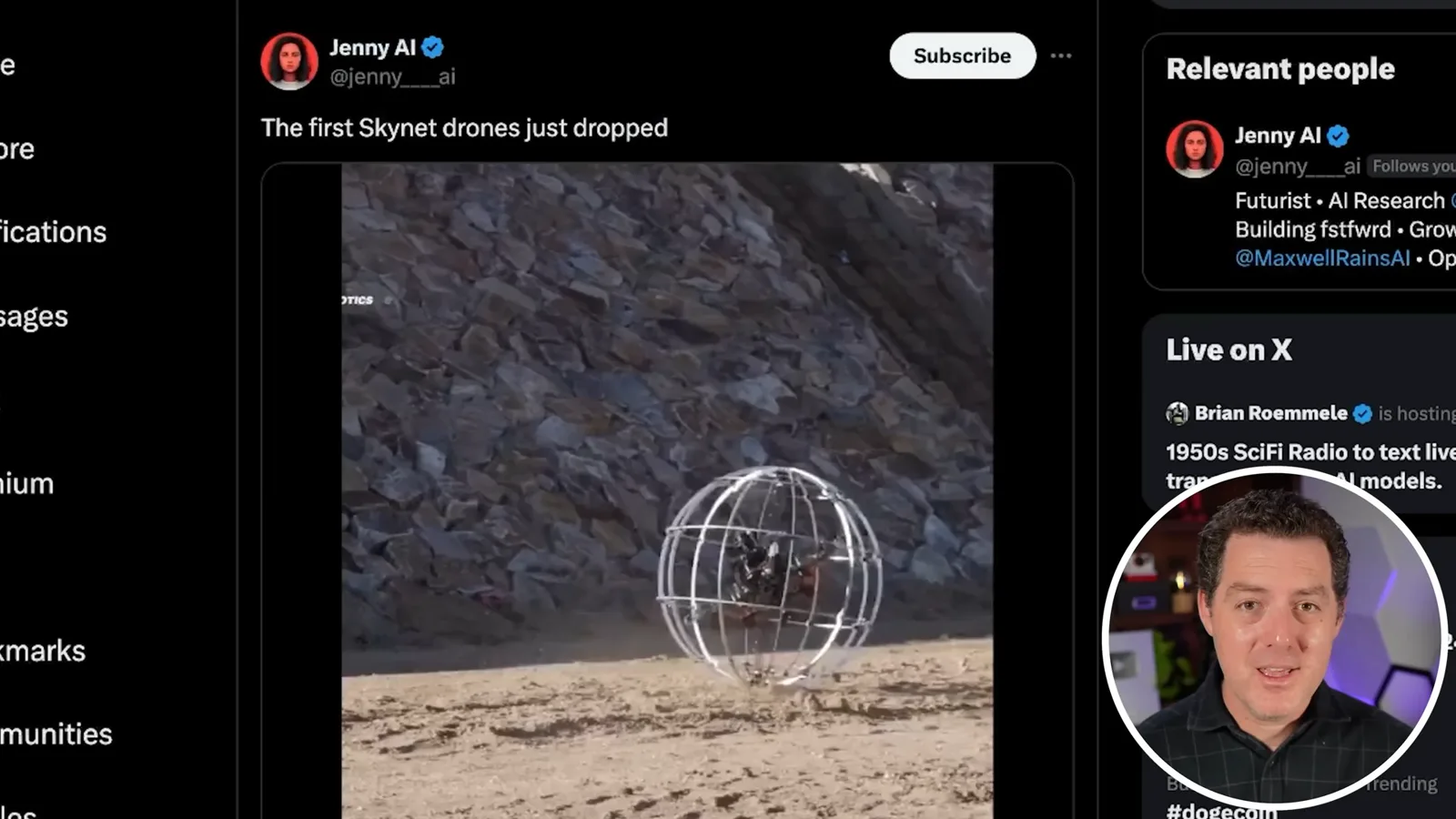 Rolling and flying robot