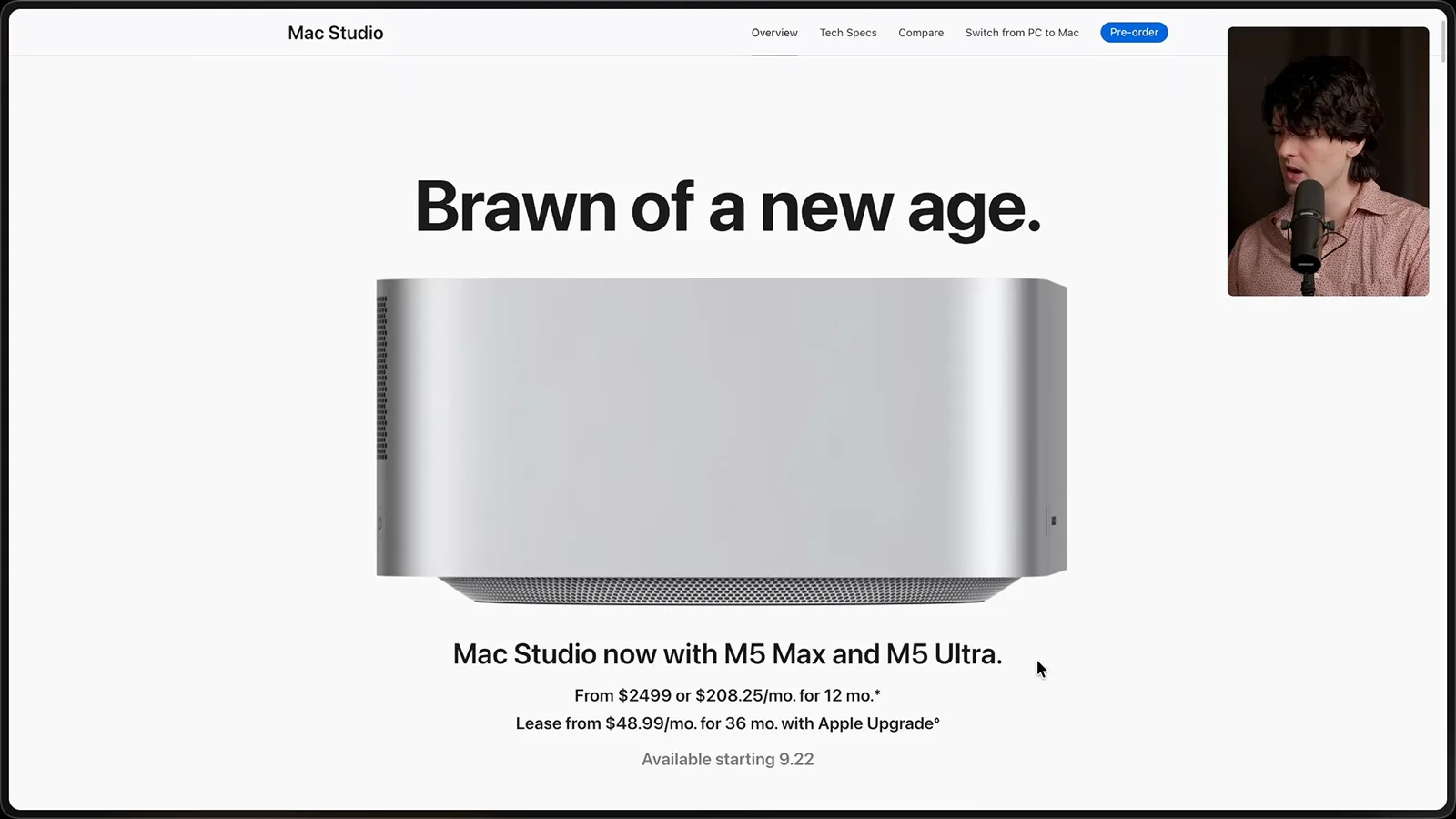 The announced Mac Studio
